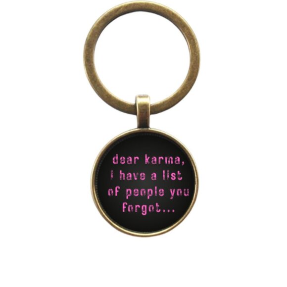 DEAR KARMA CUSTOM KEY RING - Picture 2 of 5